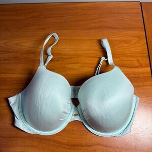 Fabulous by Victorias Secret Lined Perfect Coverage Bra 38C Teal Light Blue